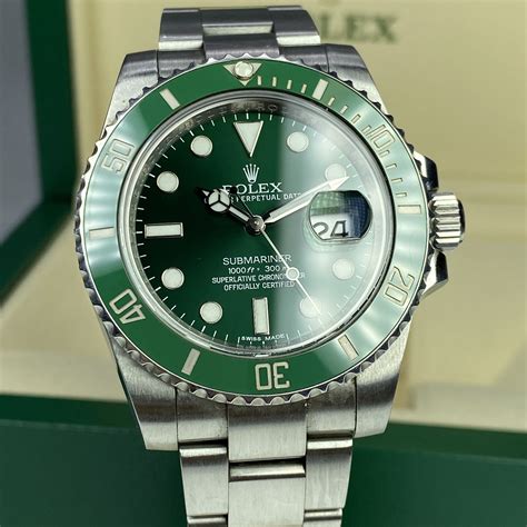 rolex submariner verde hulk anno 2009 serie m|rolex hulk submariner price history.